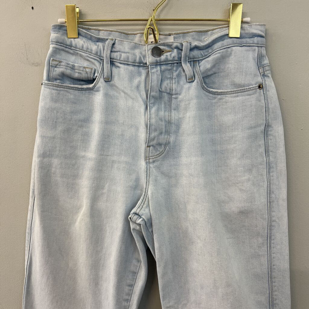 Frame Light Wash Le Sylvie Kick Boot Jeans 26