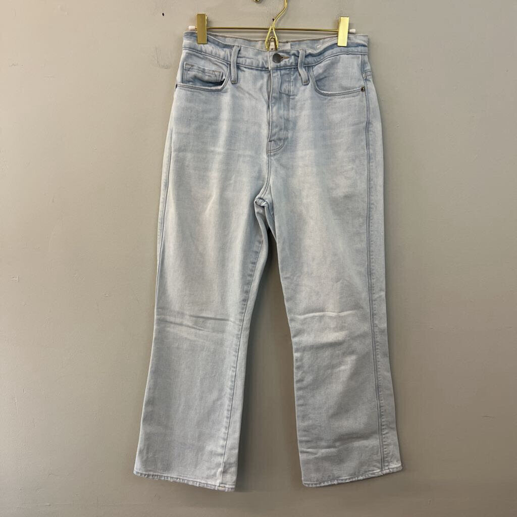 Frame Light Wash Le Sylvie Kick Boot Jeans 26