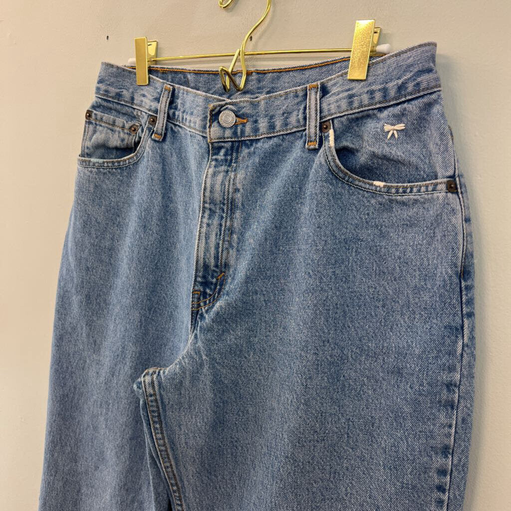 Levi Medium Wash High Waisted Mom Jeans 14 Long