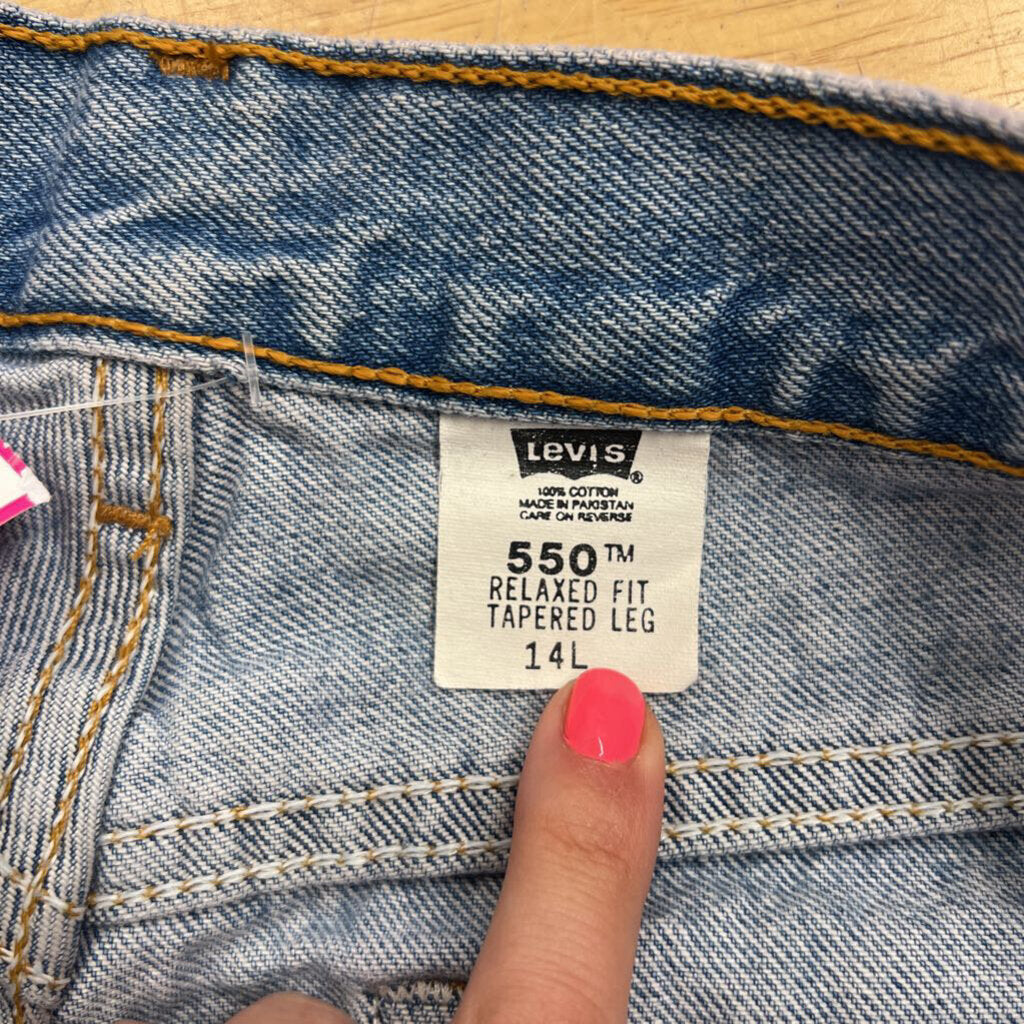 Levi Medium Wash High Waisted Mom Jeans 14 Long