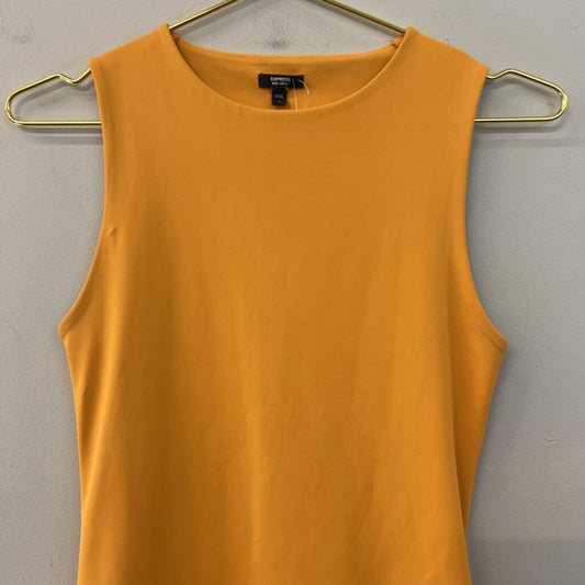 Express Orange Body Contour Tank Top Small