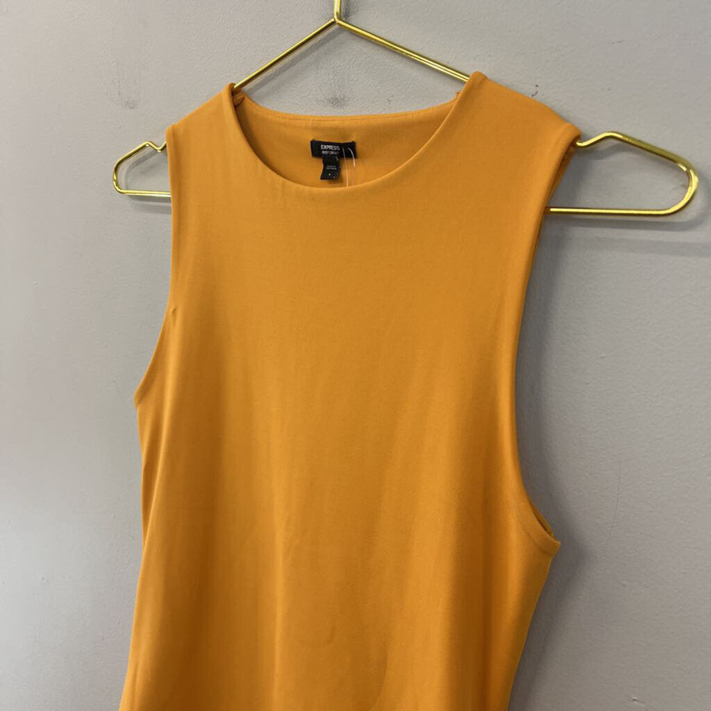 Express Orange Body Contour Tank Top Small