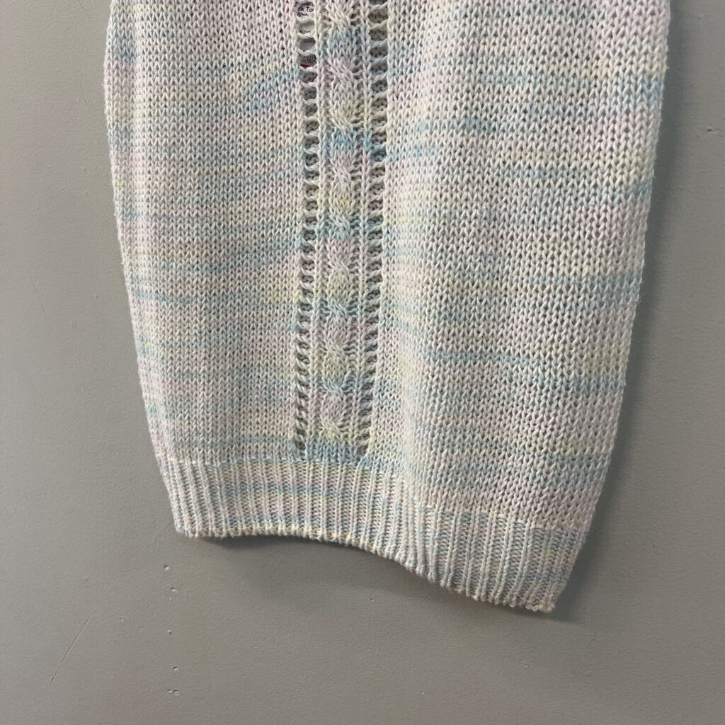 White/ Multi Knit Tank Top Medium