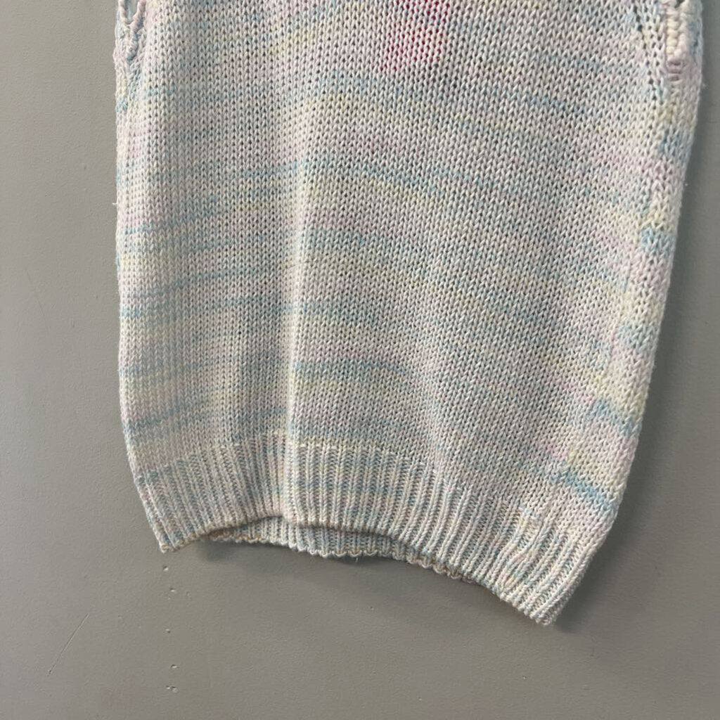White/ Multi Knit Tank Top Medium