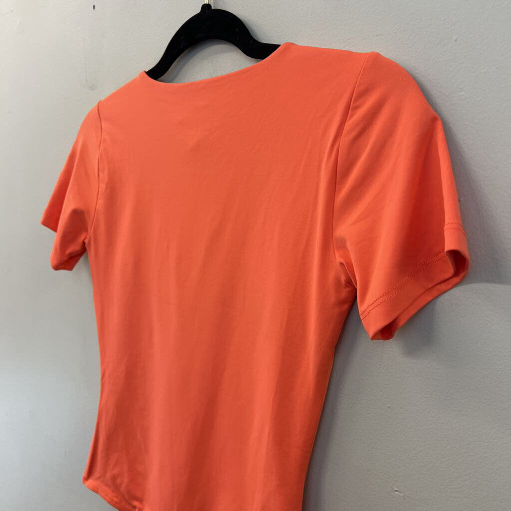House of Harlow Salmon Short Sleeve Bodysuit Small