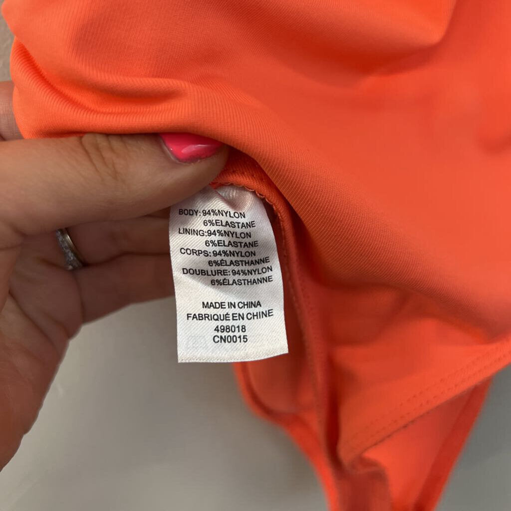 House of Harlow Salmon Short Sleeve Bodysuit Small