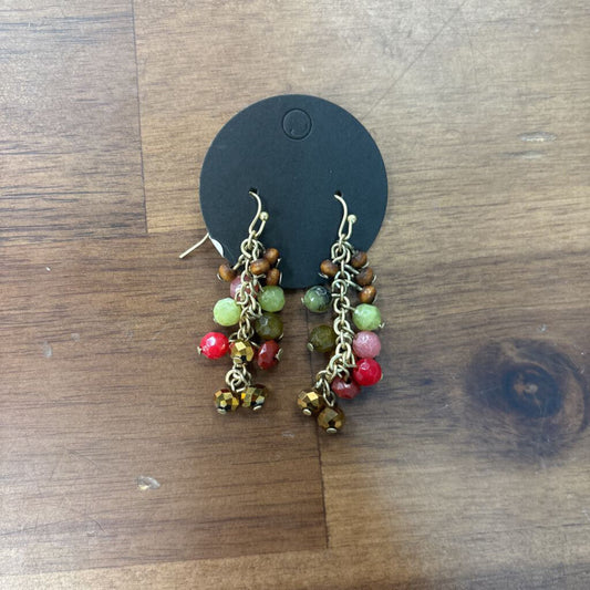 Anne Vaughan Beaded Cluster Drop Earrings