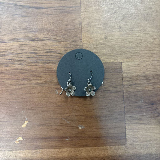 Anne Vaughan Dainty Silver Flower Drop Earrings