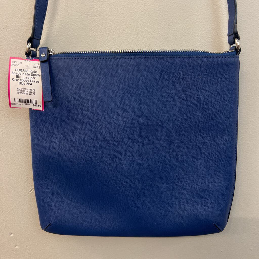 Kate Spade Blue Leather Crossbody Purse