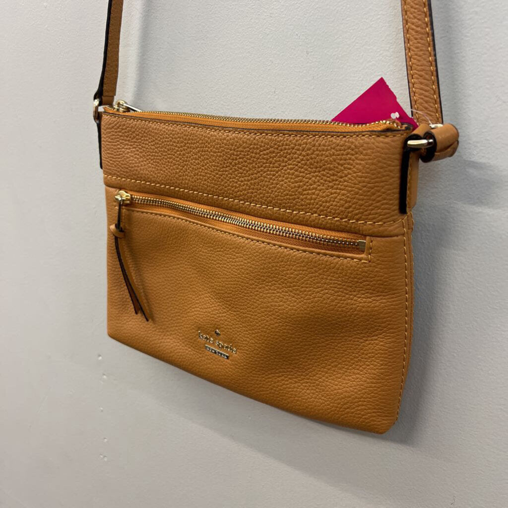 Kate Spade Brown Pebbled Leather Crossbody Purse