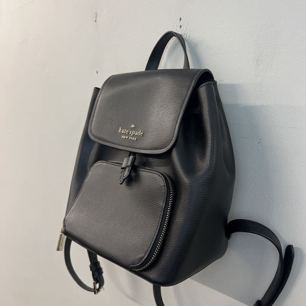 Kate Spade Black Leather Kristi Backpack