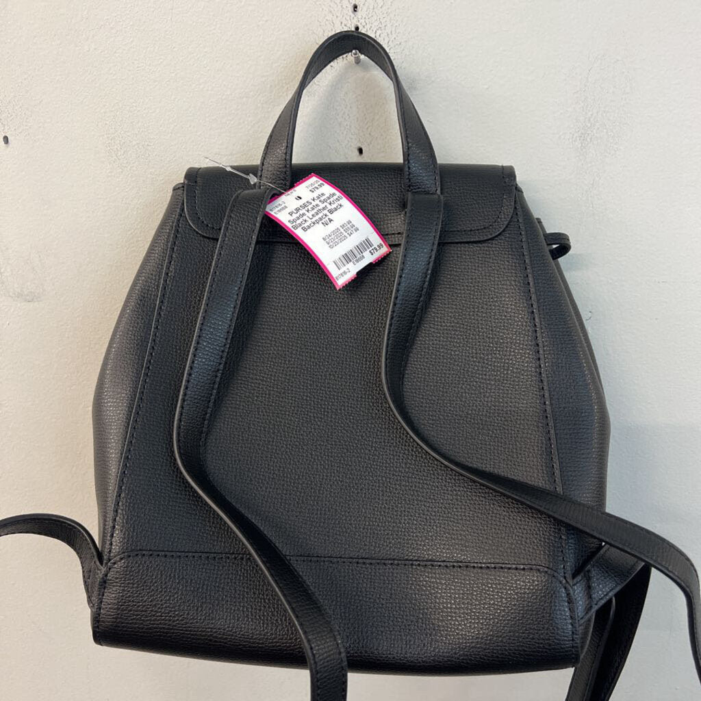 Kate Spade Black Leather Kristi Backpack