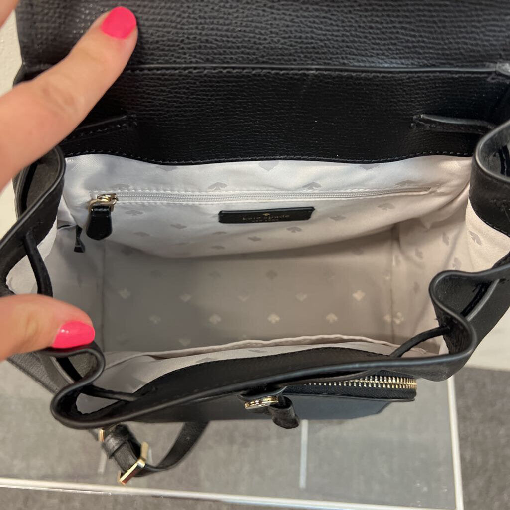 Kate Spade Black Leather Kristi Backpack