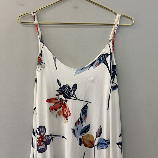 Ours White/ Multi Print Maxi Dress Large