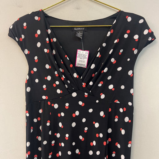 Glamour Black/ White/ Red Polka Dot Dress 10