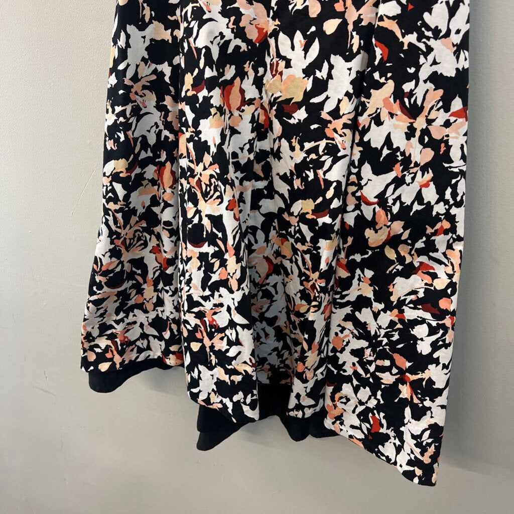 White House Black Market Black/ Multi Print Tank Dress 6