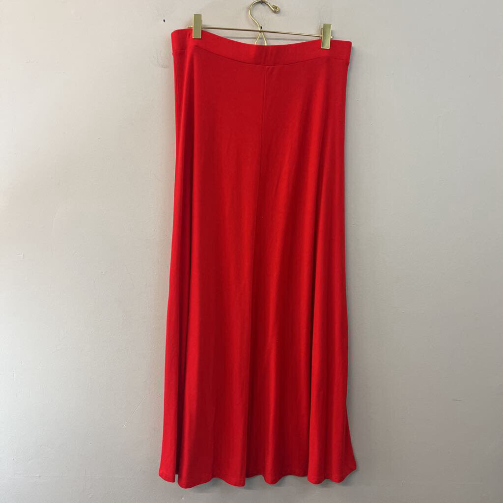 Loft Red Maxi Skirt Medium