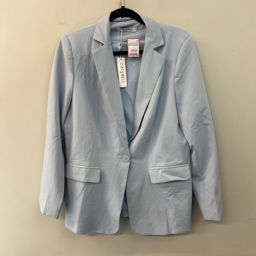 Cicy Bell Blue Blazer Jacket Large