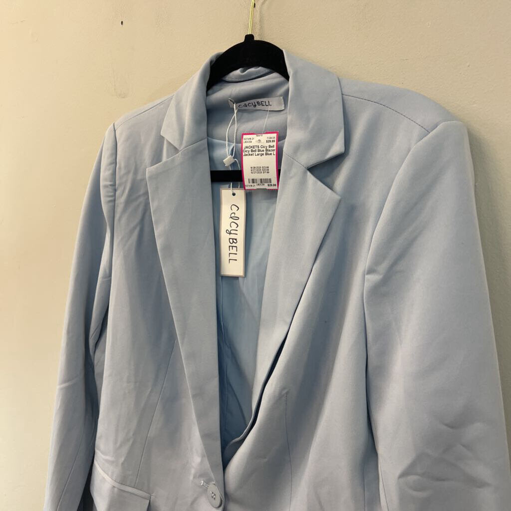 Cicy Bell Blue Blazer Jacket Large