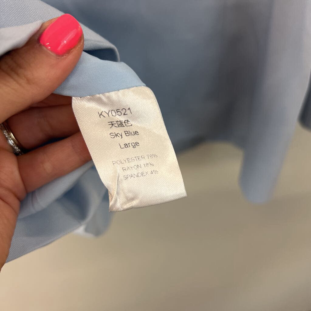 Cicy Bell Blue Blazer Jacket Large