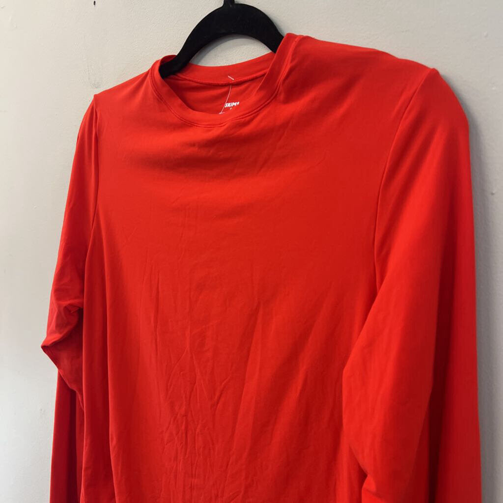 Skims Red Long Sleeve Bodysuit 2X
