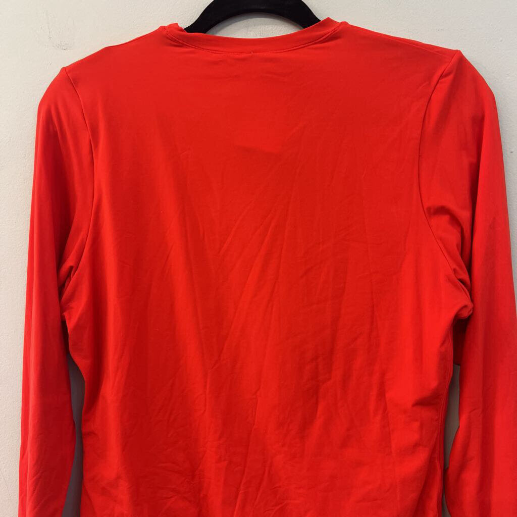 Skims Red Long Sleeve Bodysuit 2X