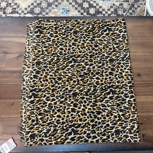 Brown/ Black Leopard Print Scarf