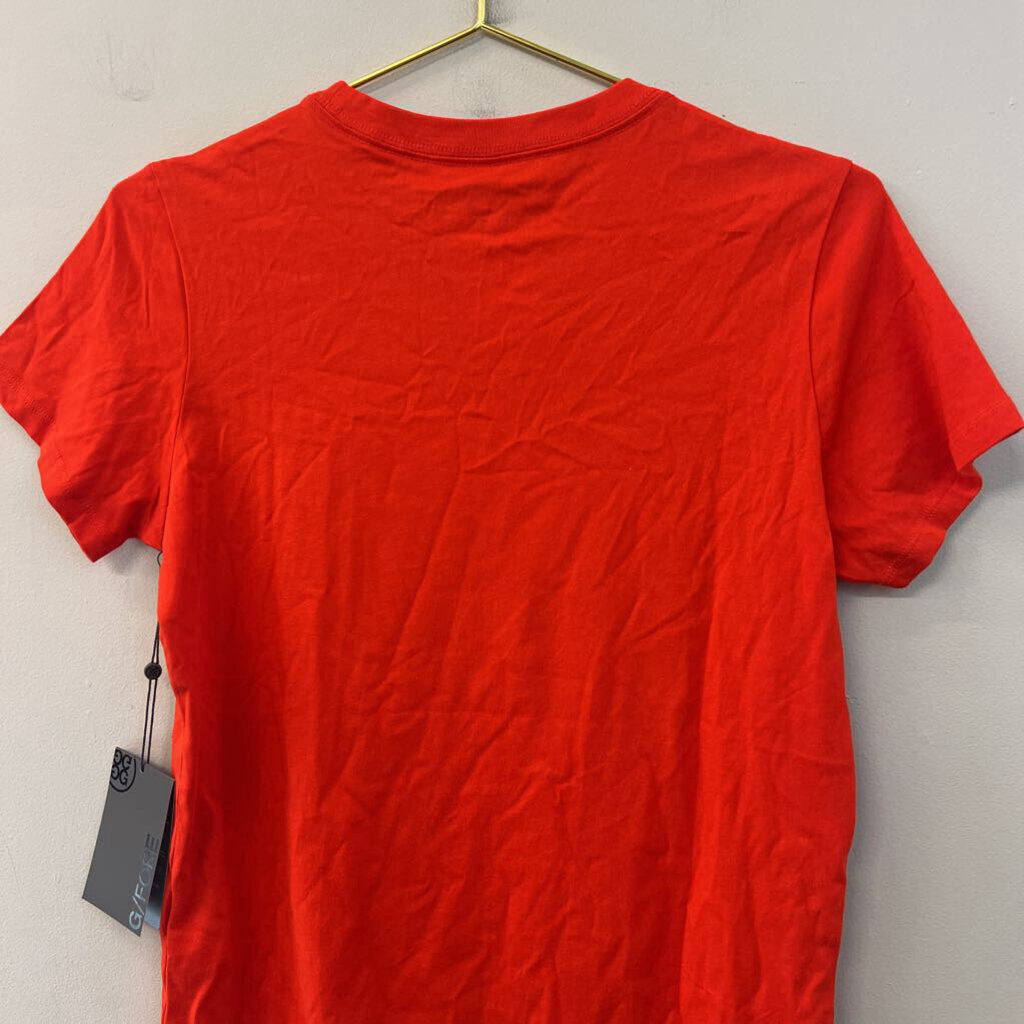 G Fore Orange Mother Golfer Short Sleeve Graphic Tee Small