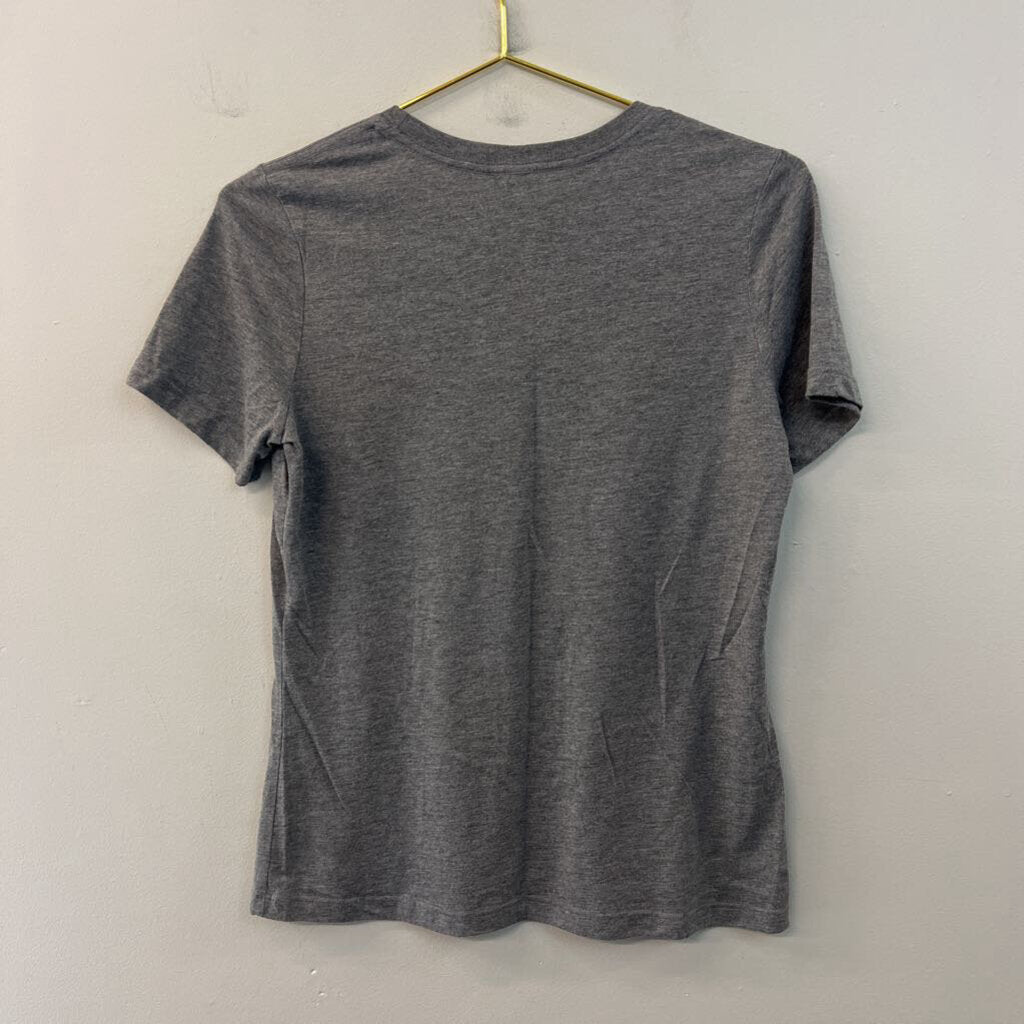 Thread Tank Grey/ Black Girlfriend Fiancee Short Sleeve Graphic Tee Small