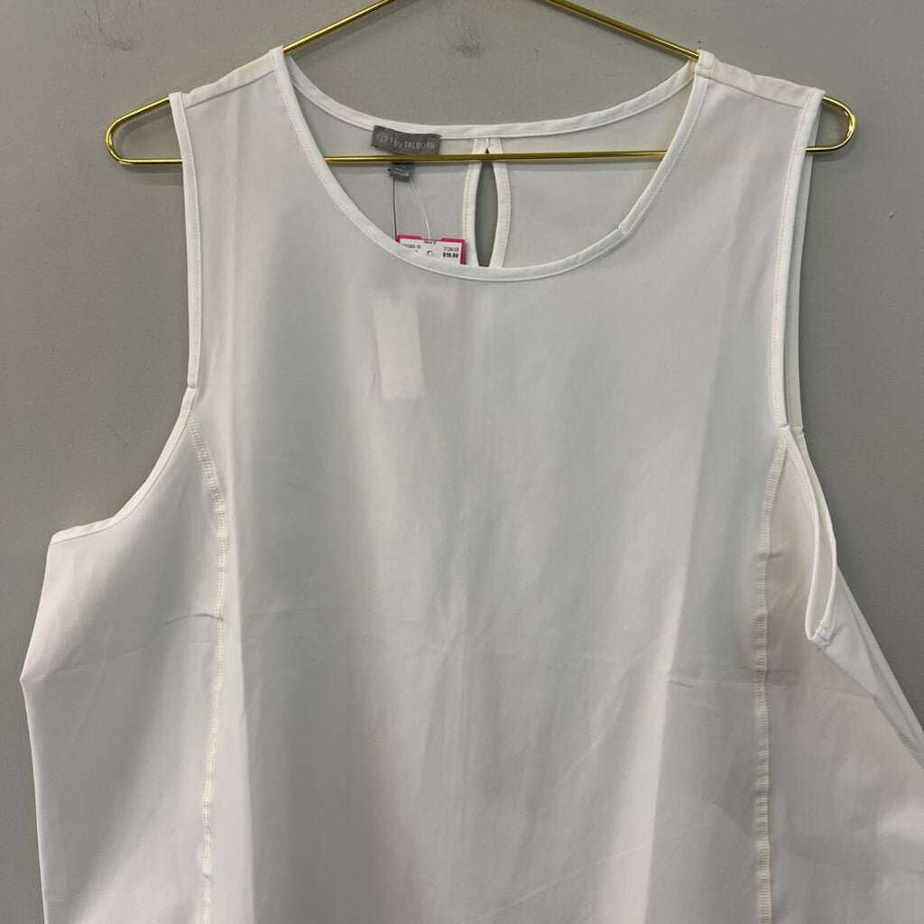 T by Talbots White Tank Top Extra Large