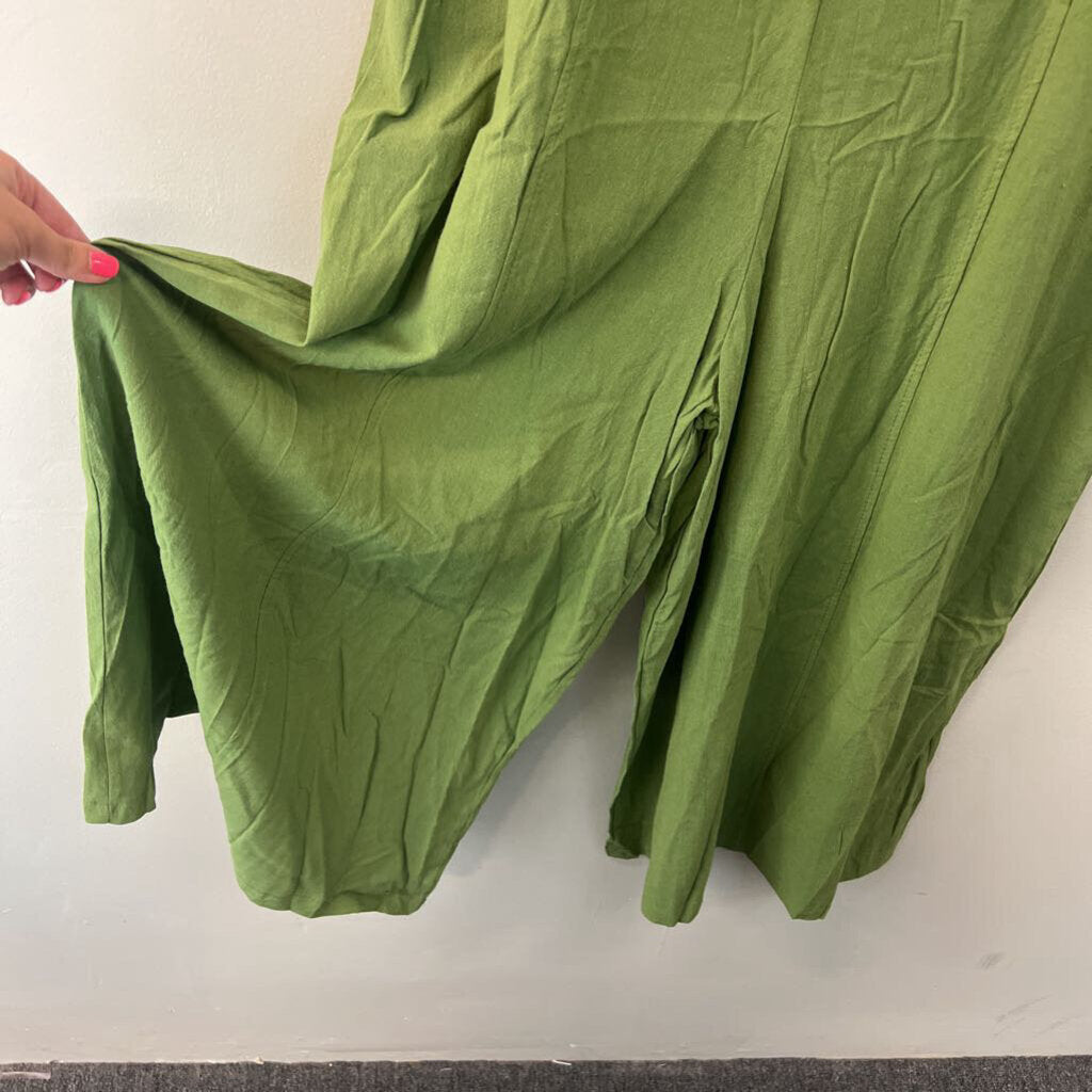 Green Wide Leg Tank Jumpsuit Extra Large
