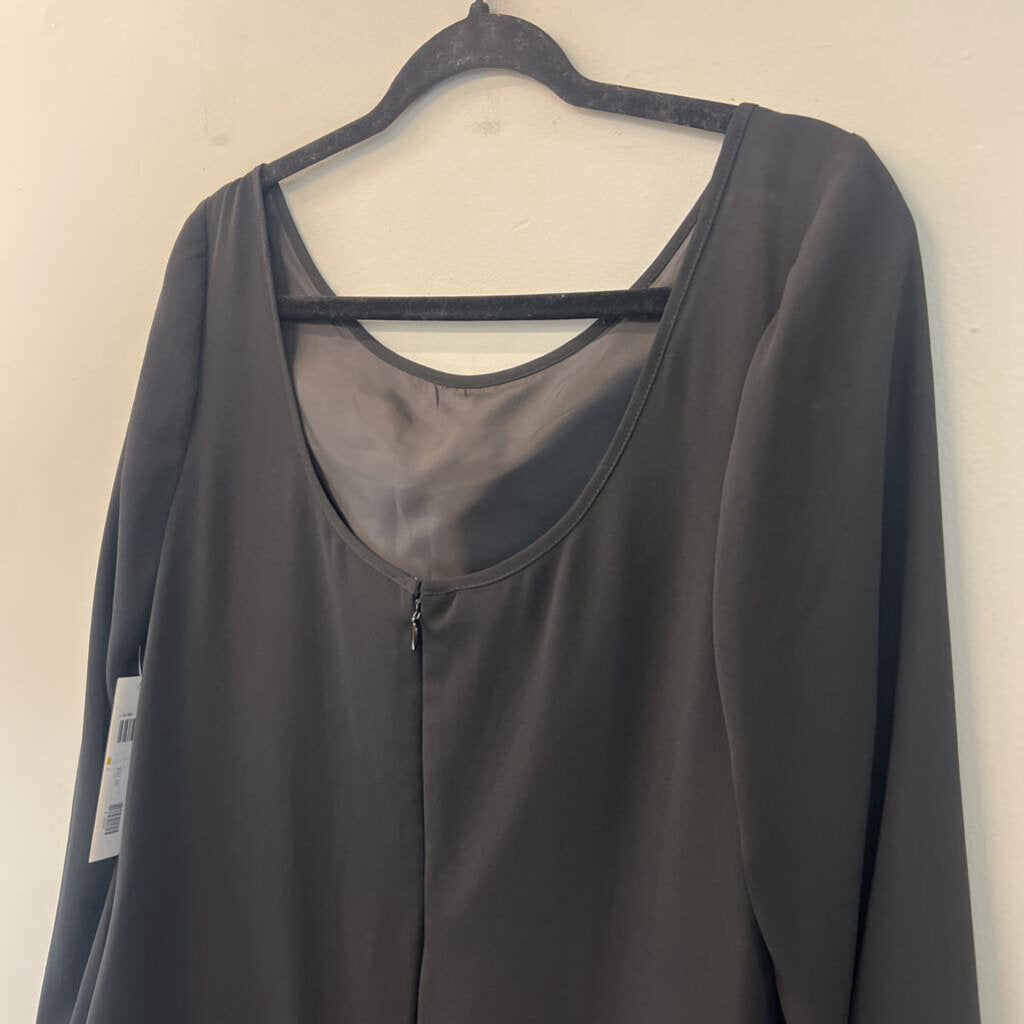 London Times Black Long Sleeve Dress 14