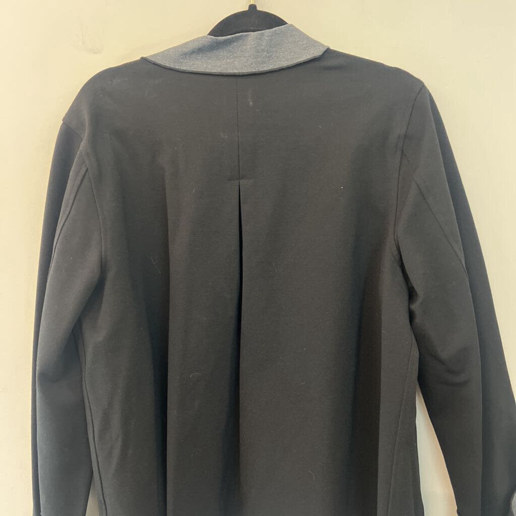 Habitat Black/ Grey Open Front Blazer Top Large