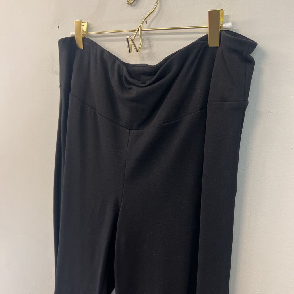 Narration Black Embellished Ankle Pull On Pants Extra Large