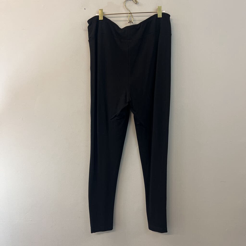 Narration Black Embellished Ankle Pull On Pants Extra Large