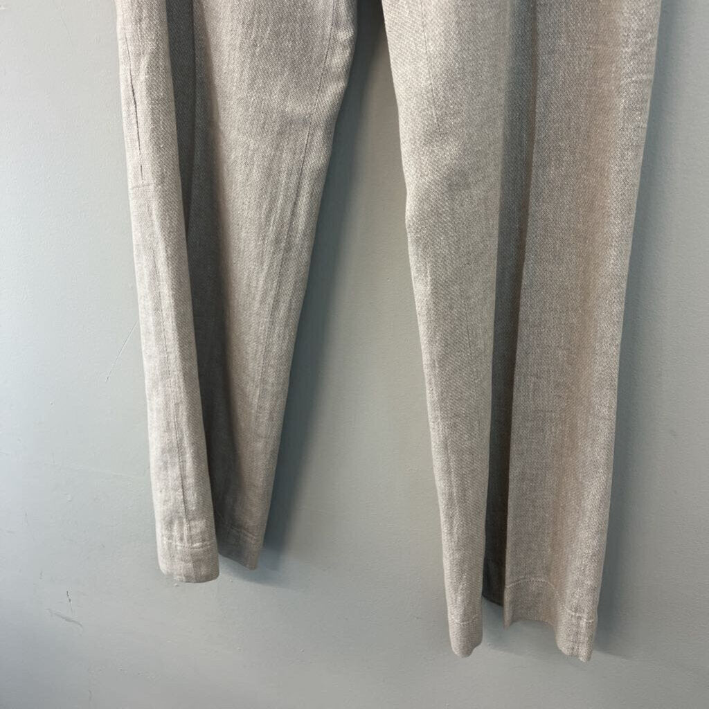 Nic and Zoe Beige Textured Wide Leg Pants 12