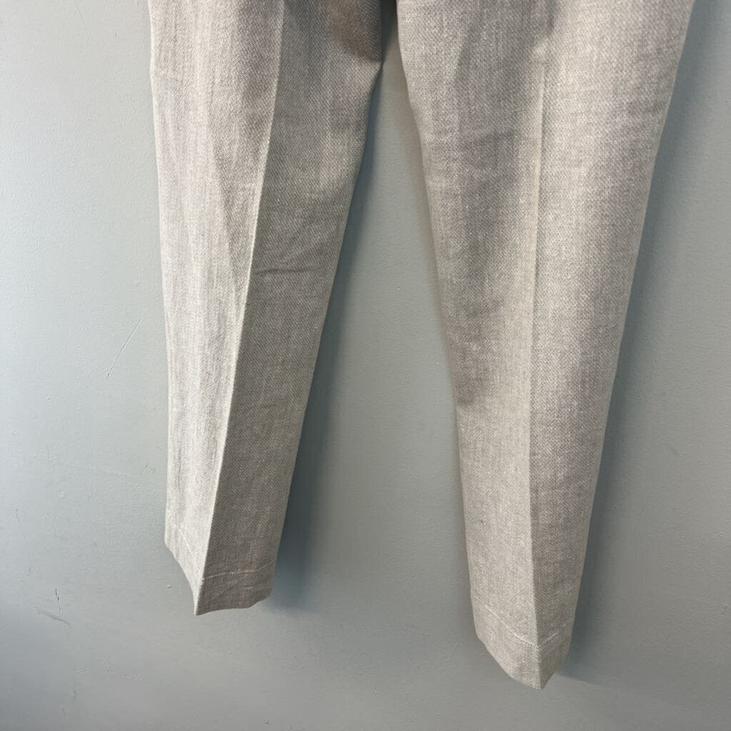 Nic and Zoe Beige Textured Wide Leg Pants 12