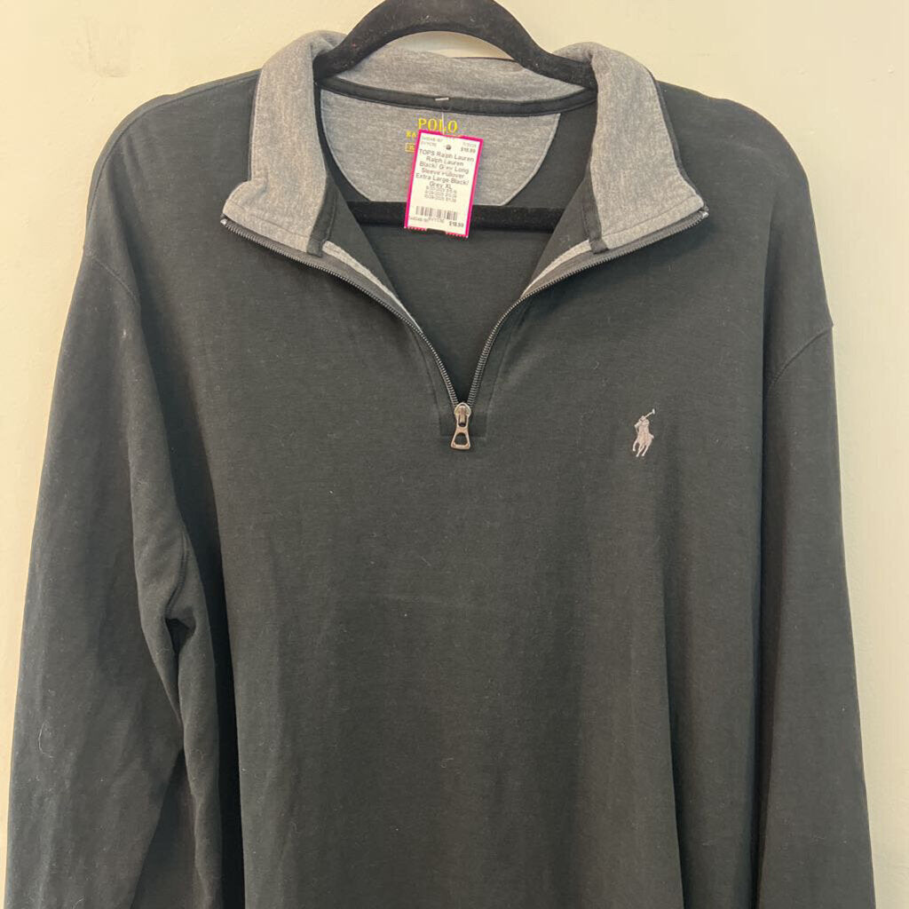 Ralph Lauren Black/ Grey Long Sleeve Pullover Extra Large