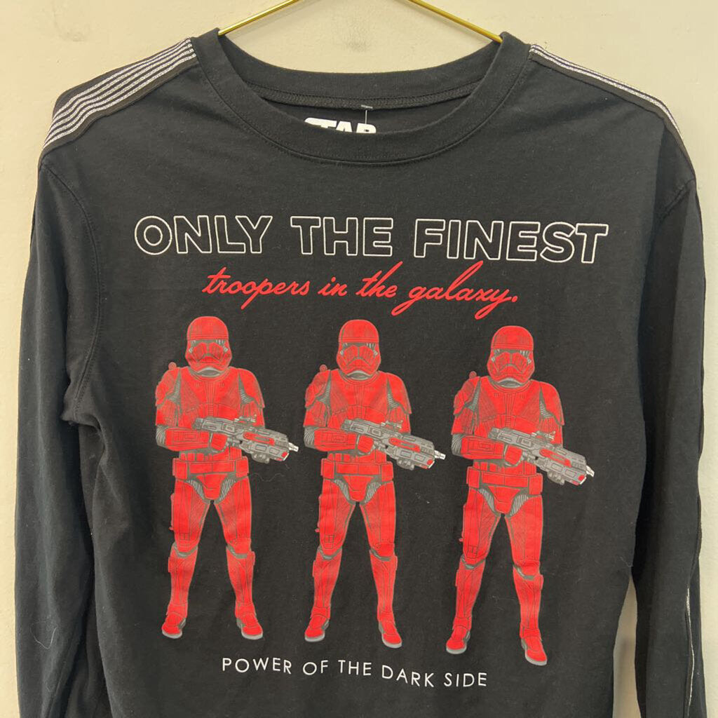 Star Wars Black/ Red Storm Trooper Long Sleeve Graphic Tee Medium