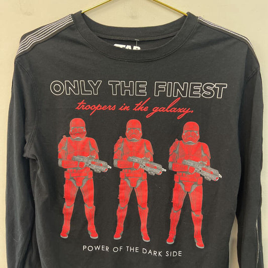 Star Wars Black/ Red Storm Trooper Long Sleeve Graphic Tee Medium