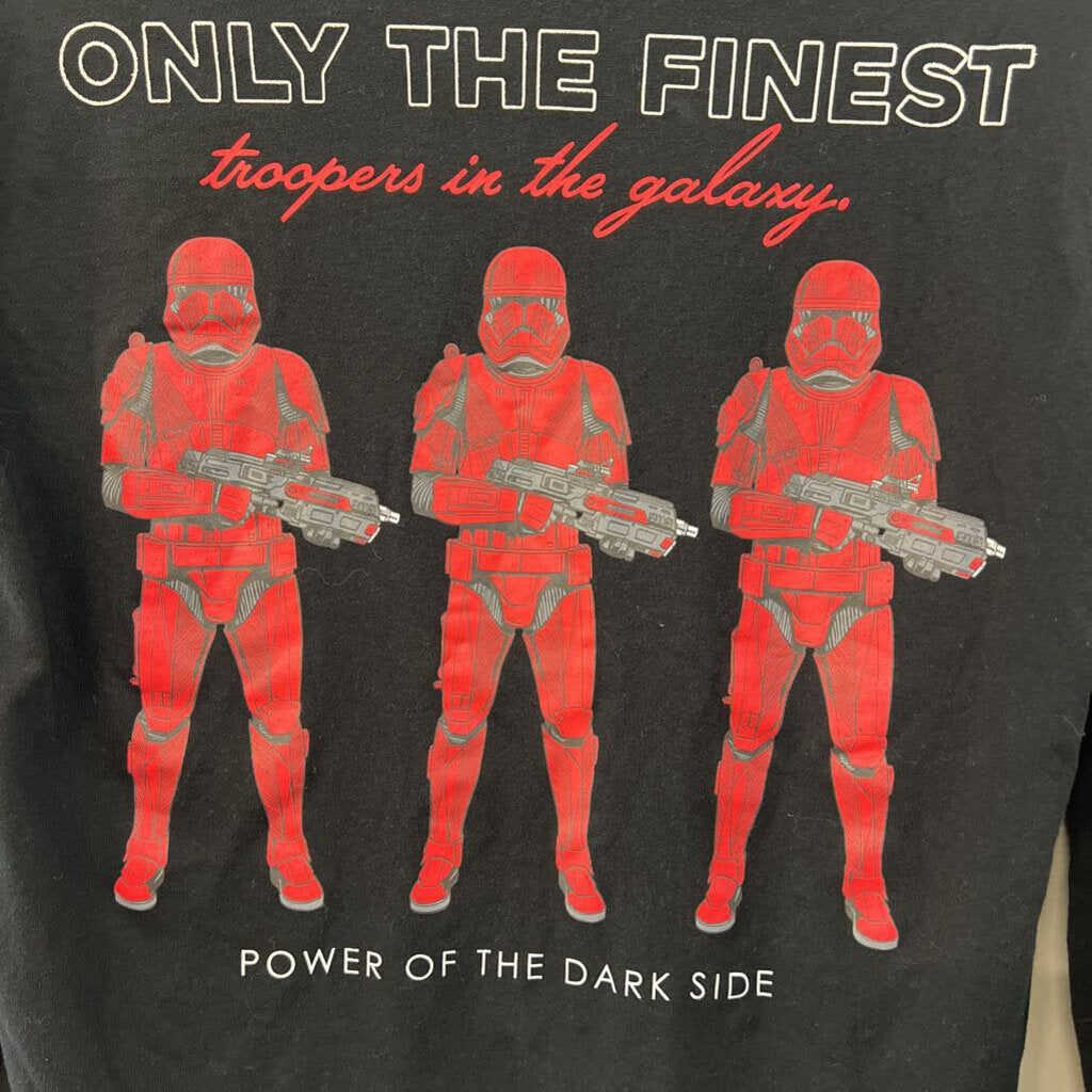 Star Wars Black/ Red Storm Trooper Long Sleeve Graphic Tee Medium