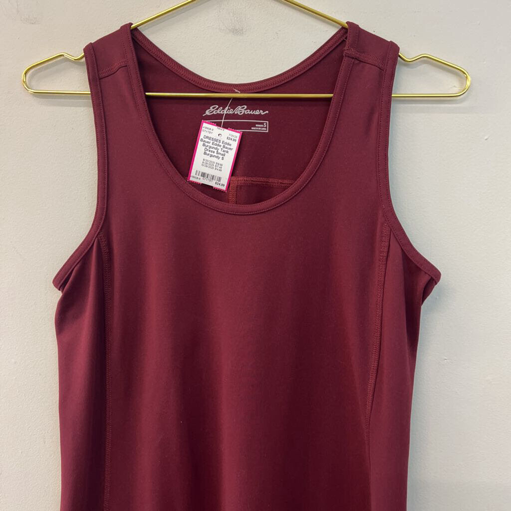 Eddie Bauer Burgundy Tank Dress Small