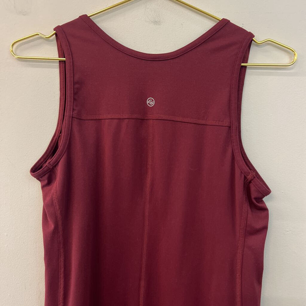 Eddie Bauer Burgundy Tank Dress Small