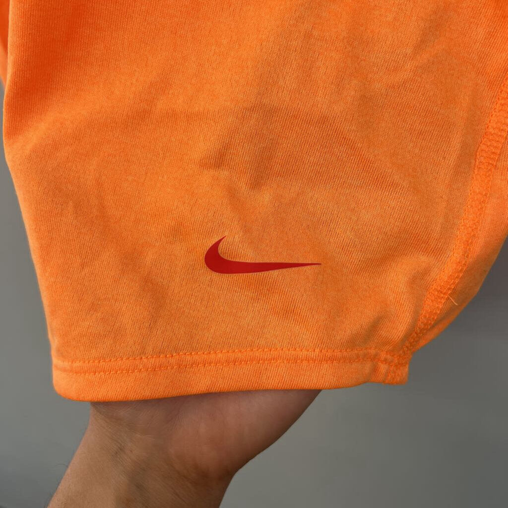 Nike Bright Orange/ Red Strap Athletic Tank Top Large