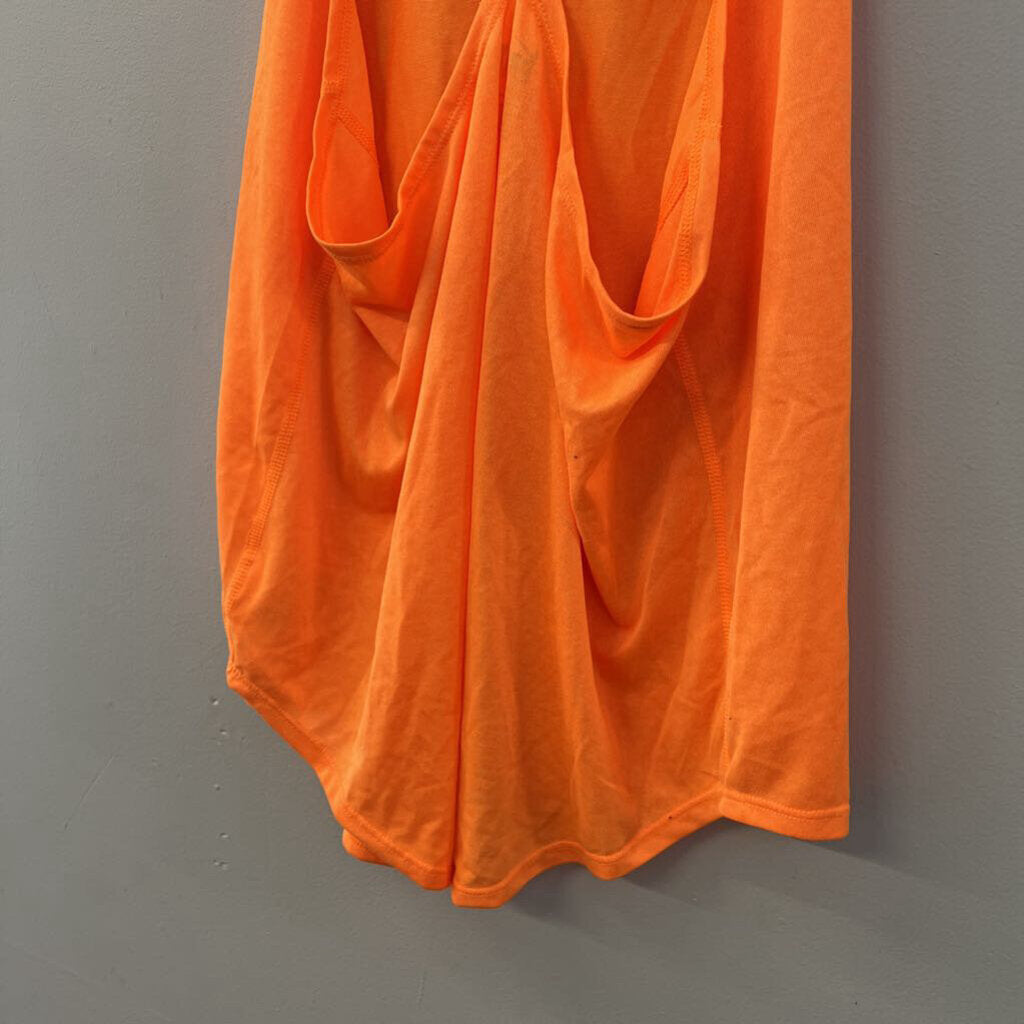 Nike Bright Orange/ Red Strap Athletic Tank Top Large