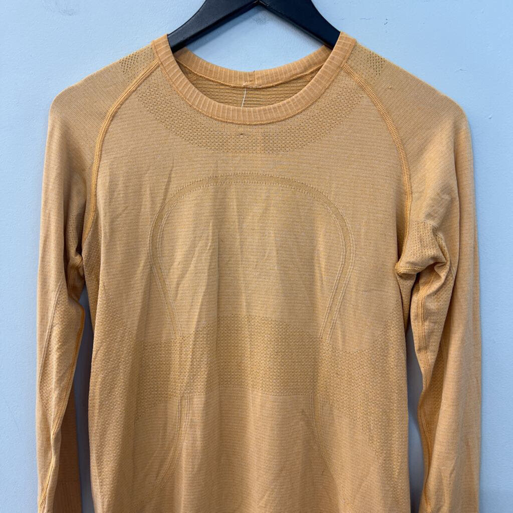 Lululemon Orange Long Sleeve Athletic Top 8