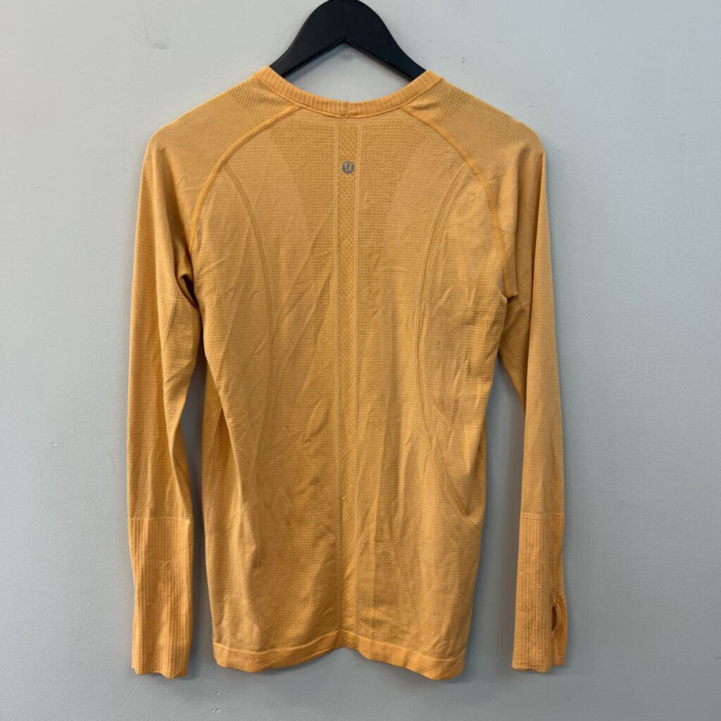 Lululemon Orange Long Sleeve Athletic Top 8