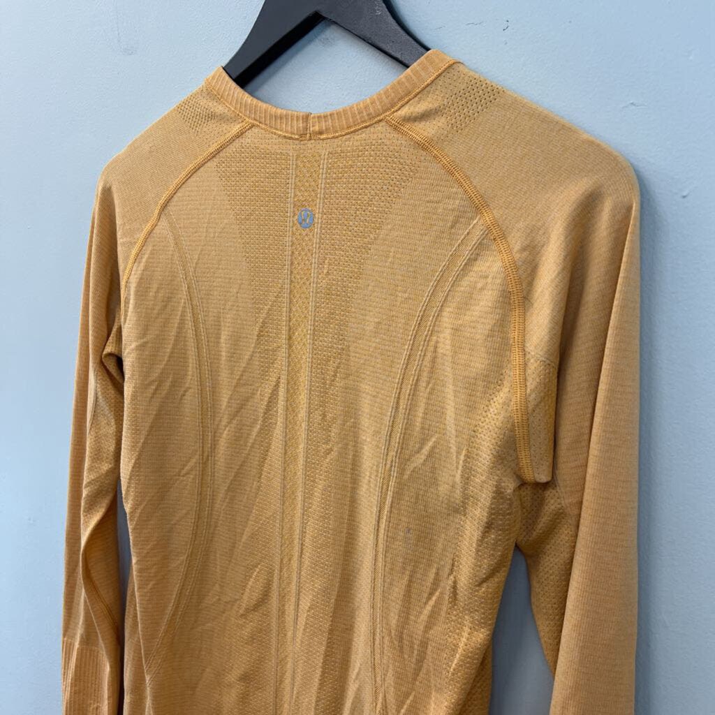 Lululemon Orange Long Sleeve Athletic Top 8
