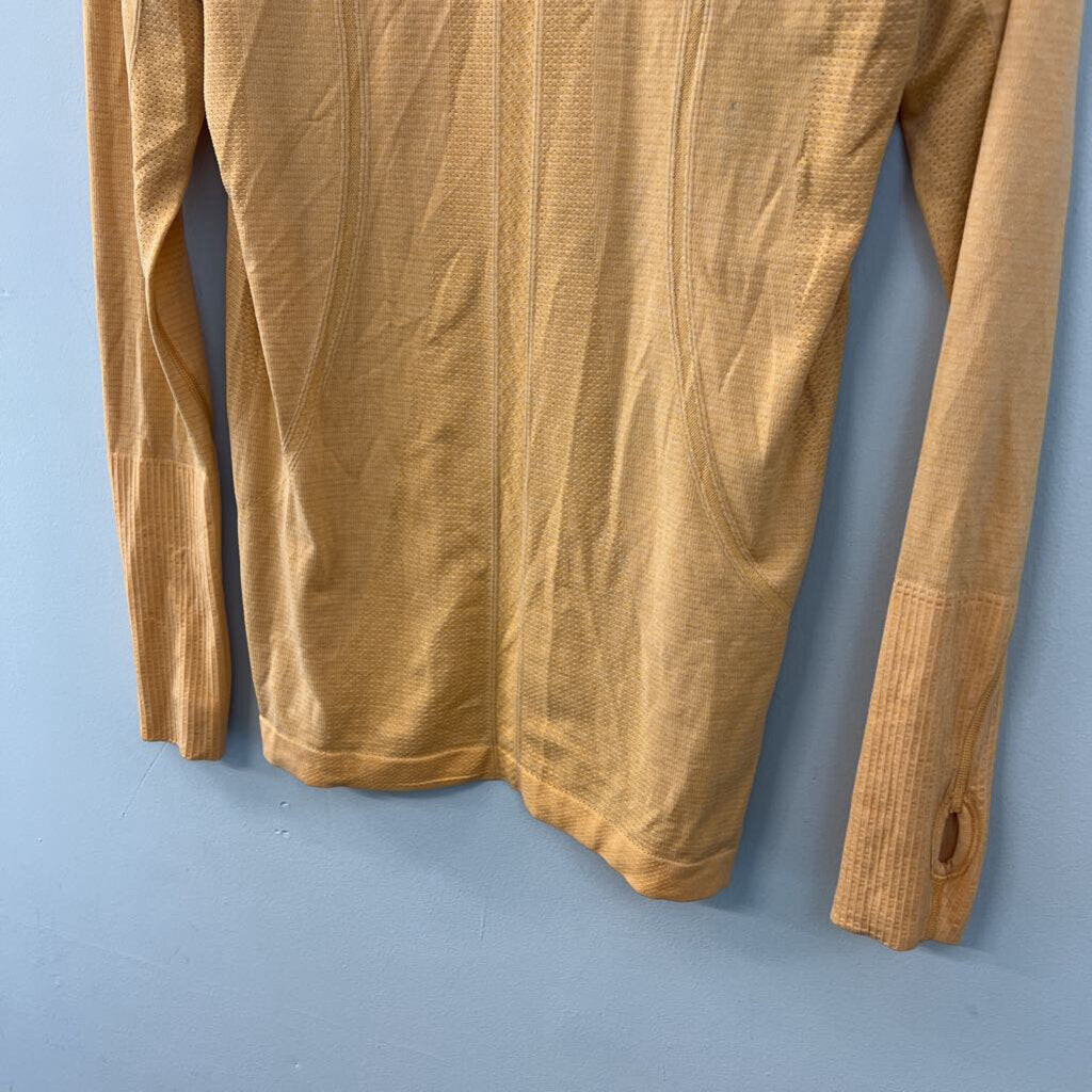 Lululemon Orange Long Sleeve Athletic Top 8