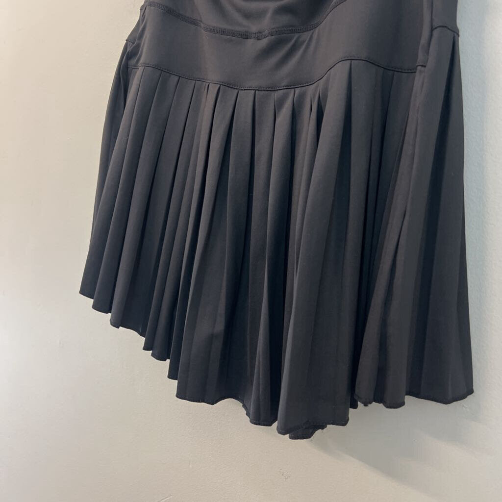 Gold Hinge Black Pleated Athletic Skort Medium